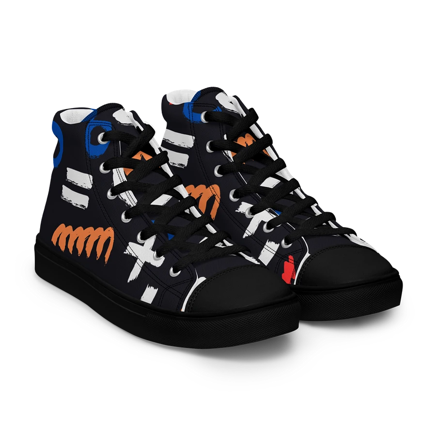 Geometry Men's High Top Canvas Shoes product image (32)