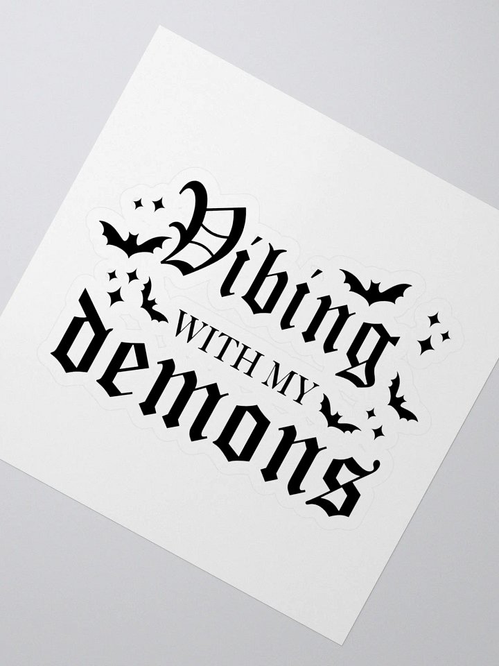 Vibing With My Demons sticker product image (2)
