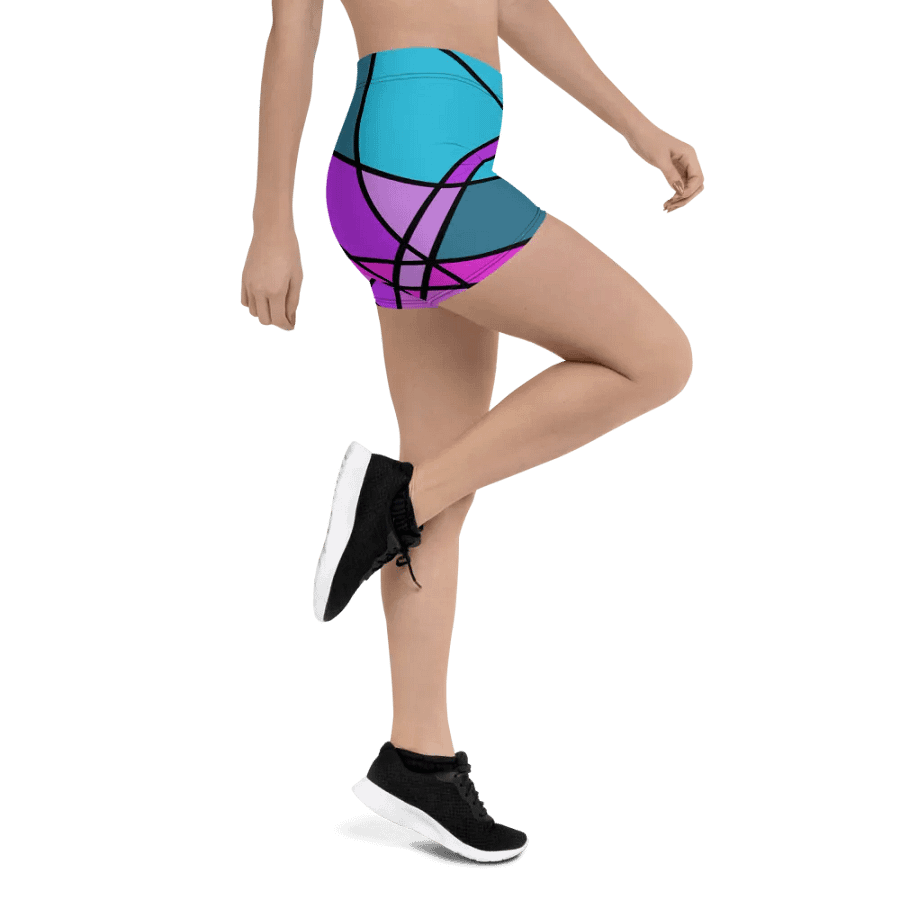 Modern Cool Multi-Colored Geometric Shorts product image (11)