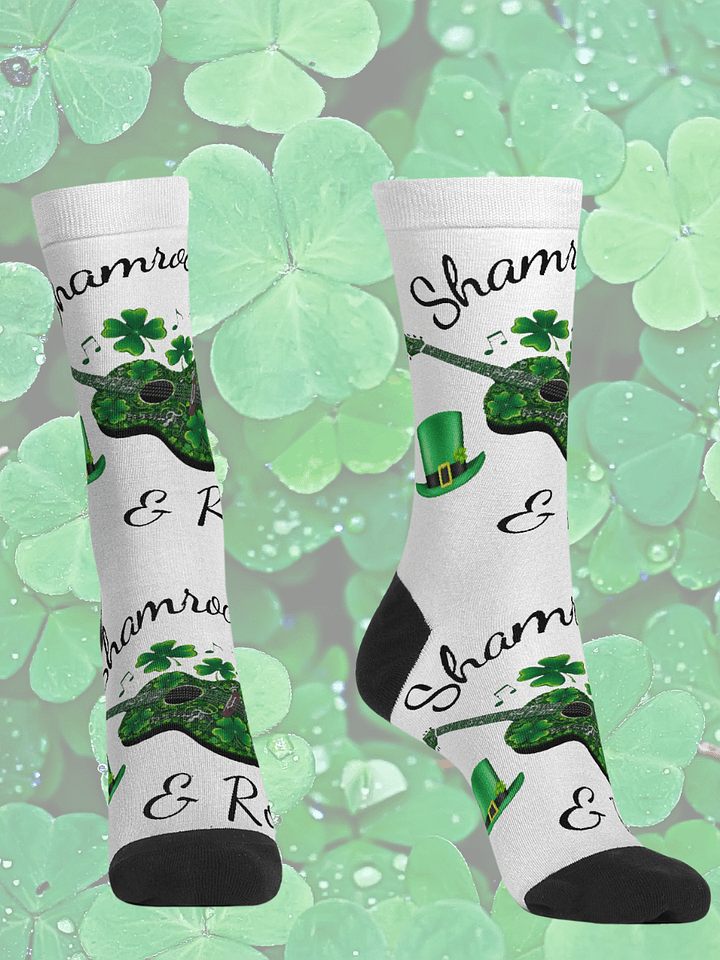 Shamrock & Roll Crew Socks product image (1)