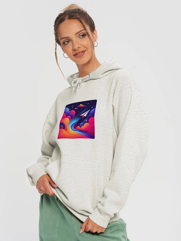 Ultimate Comfort Unisex Hoodie | AI design paper airplane product image (1)
