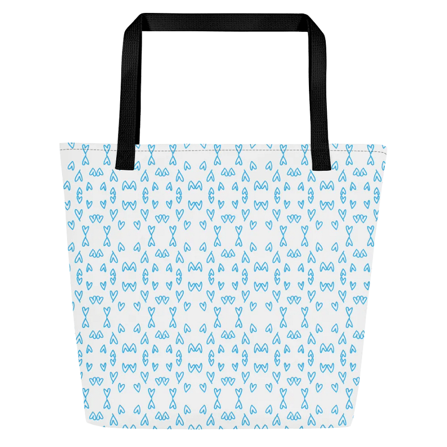Valentine’s Monogram Letter j(4) White Tote Bag product image (3)