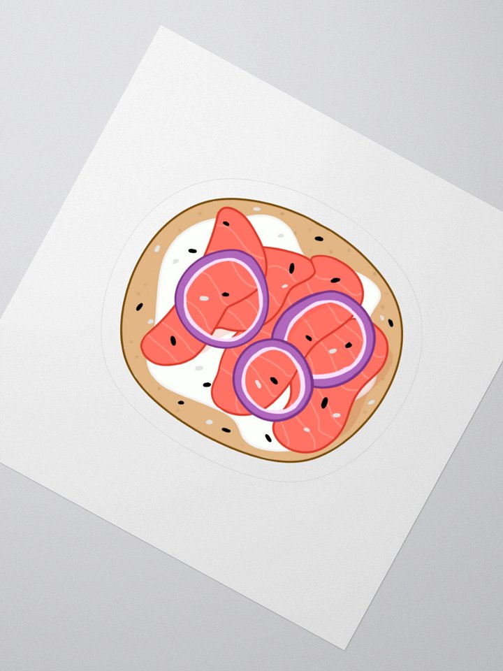 Salmon Bagel Sticker product image (2)