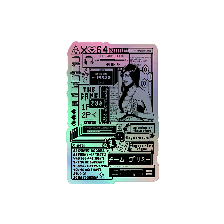 Grimmie Pop Up Holographic Sticker product image (2)