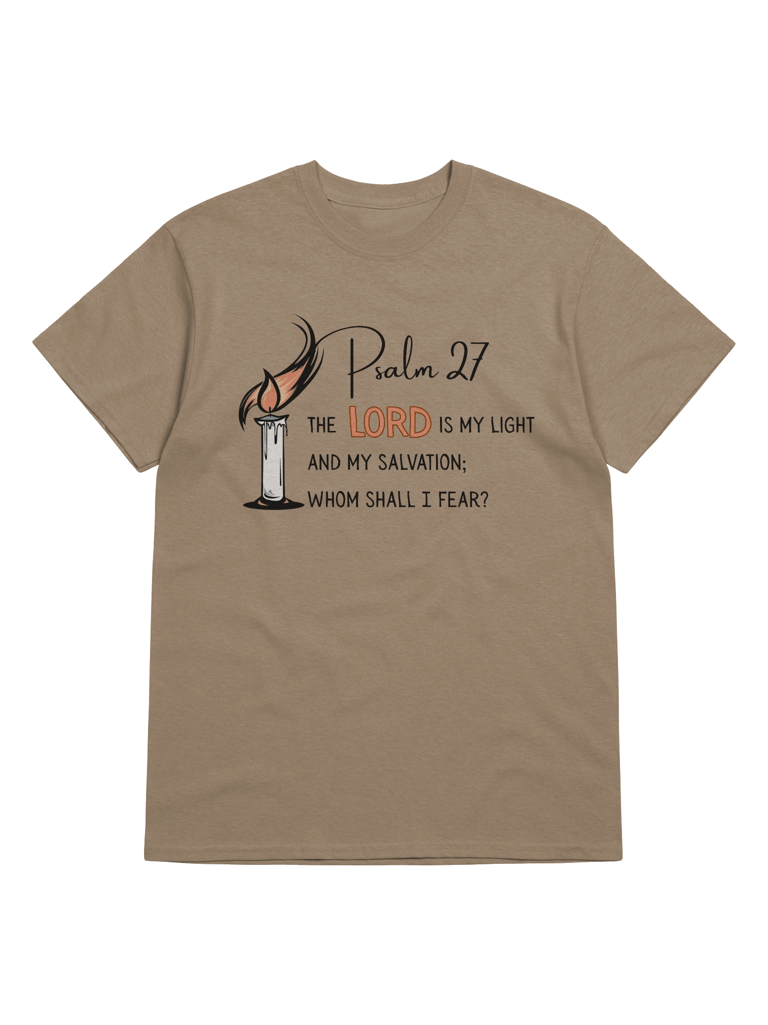 The Lord Is My Light T-Shirt – Psalm 27 product image (60)