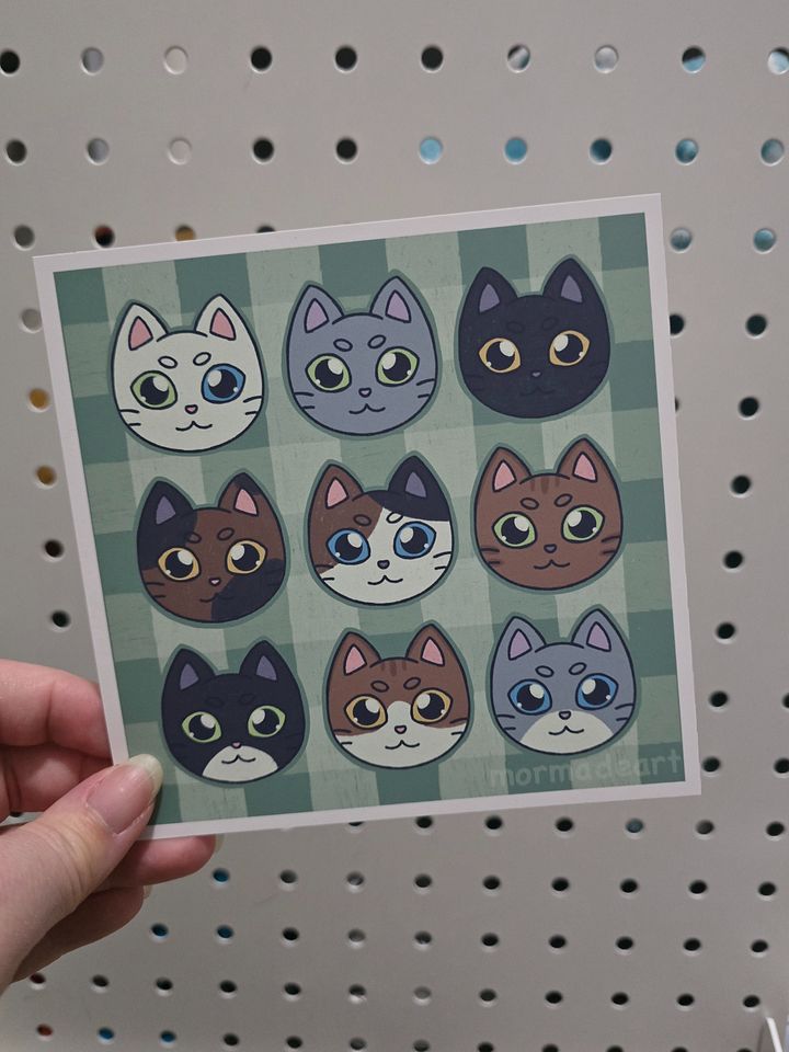 Nine Lives Mini Art Print product image (1)