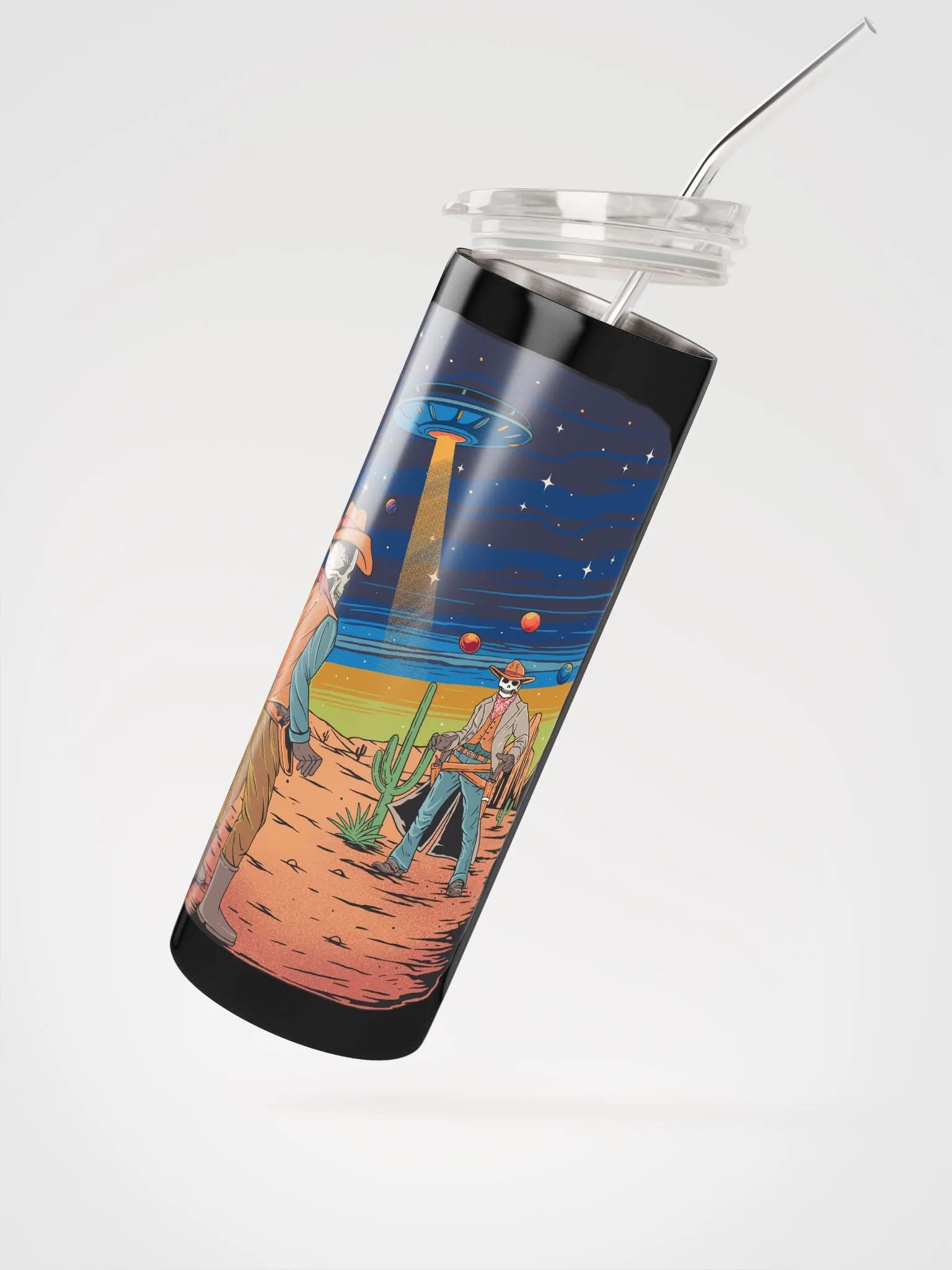 Skeleton Space Cowboys Tumbler product image (2)