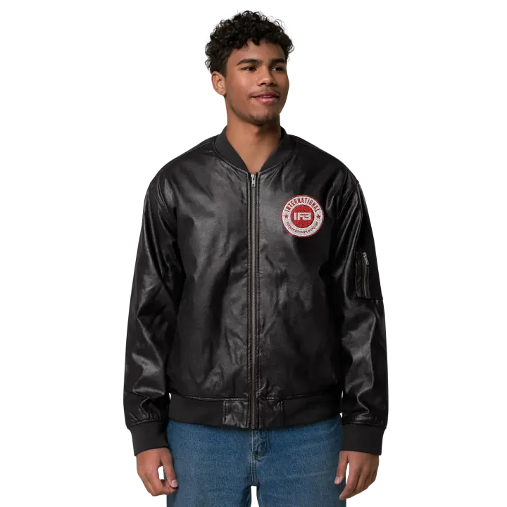 IFBNewsfeed.Org's Threadfast Apparel Faux Leather Bomber Jacket product image (2)