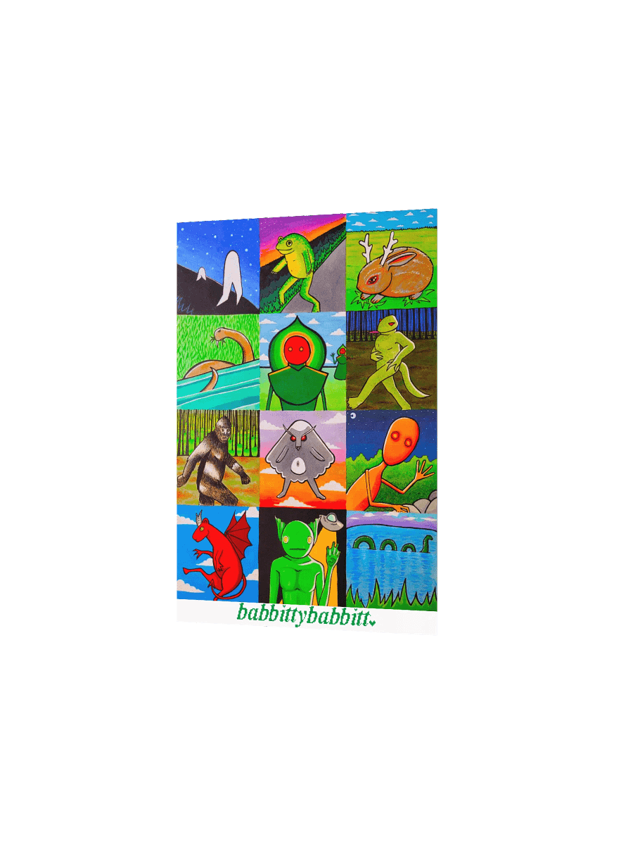 Cryptids poster print product image (2)