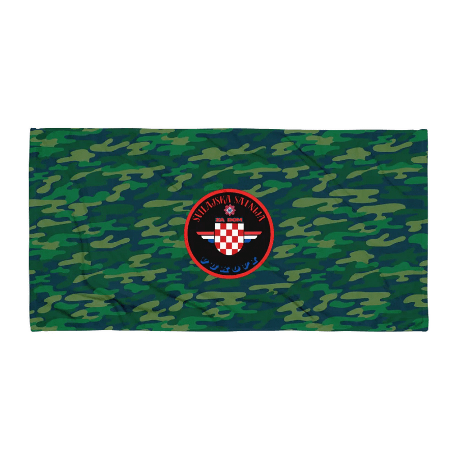 Checkered Emblem Sublimated Towel Svilajska Satnija Vukovi product image (1)
