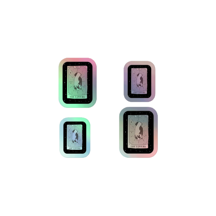 The Lovers Tarot Holo Sticker Pack product image (1)