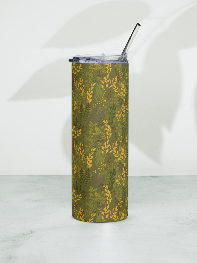 “Moving Meadows” 20-Ounce Stainless Steel Tumbler with Straw product image (1)