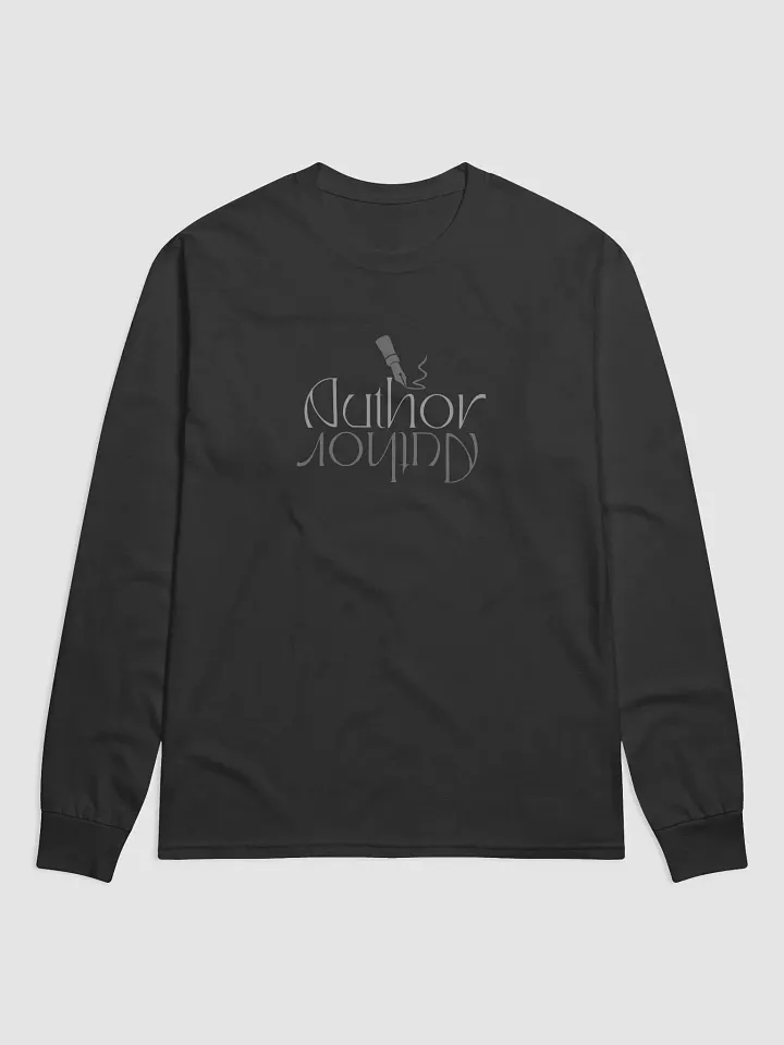 Author Reflection Long Sleeve Shirt with grey text product image (2)