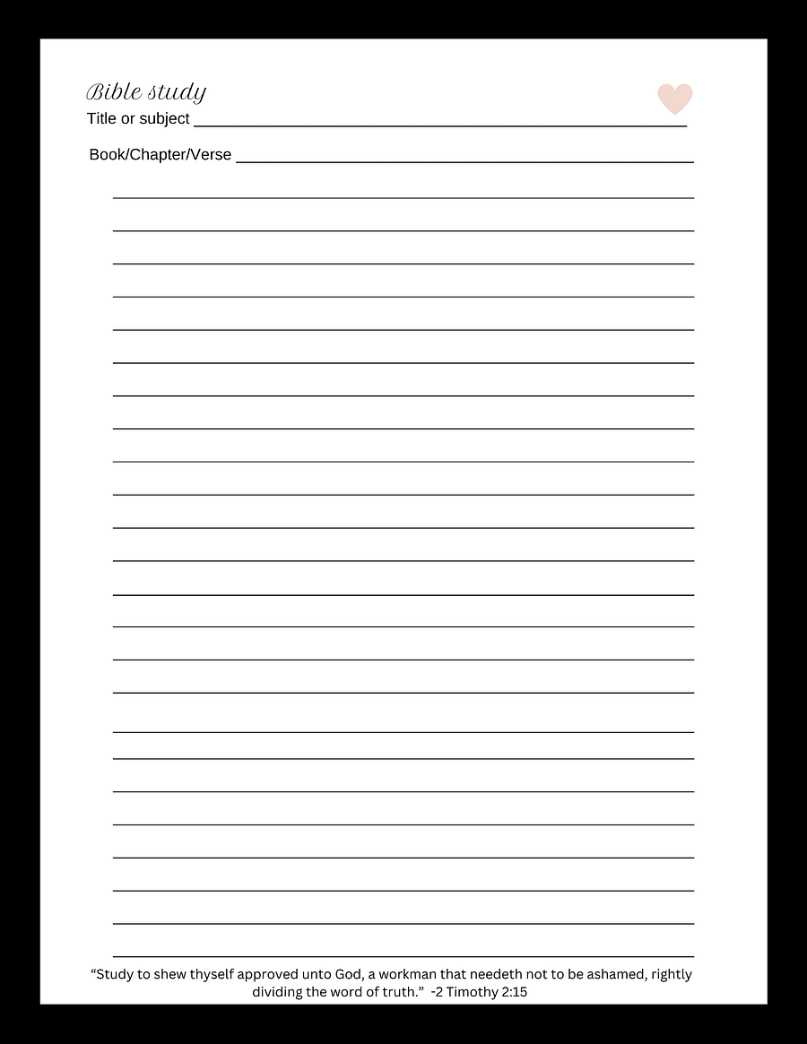 BIBLE STUDY NOTEBOOK product image (3)