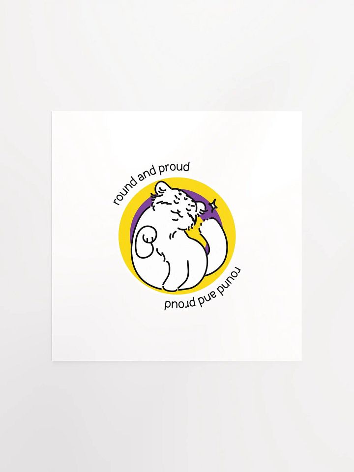 Round and Proud Manul Intersex Version - Matte Poster product image (1)