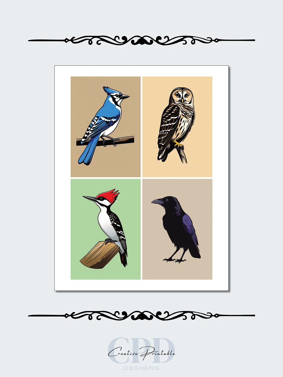 Printable Memory Card Game - Woodland Birds product image (5)
