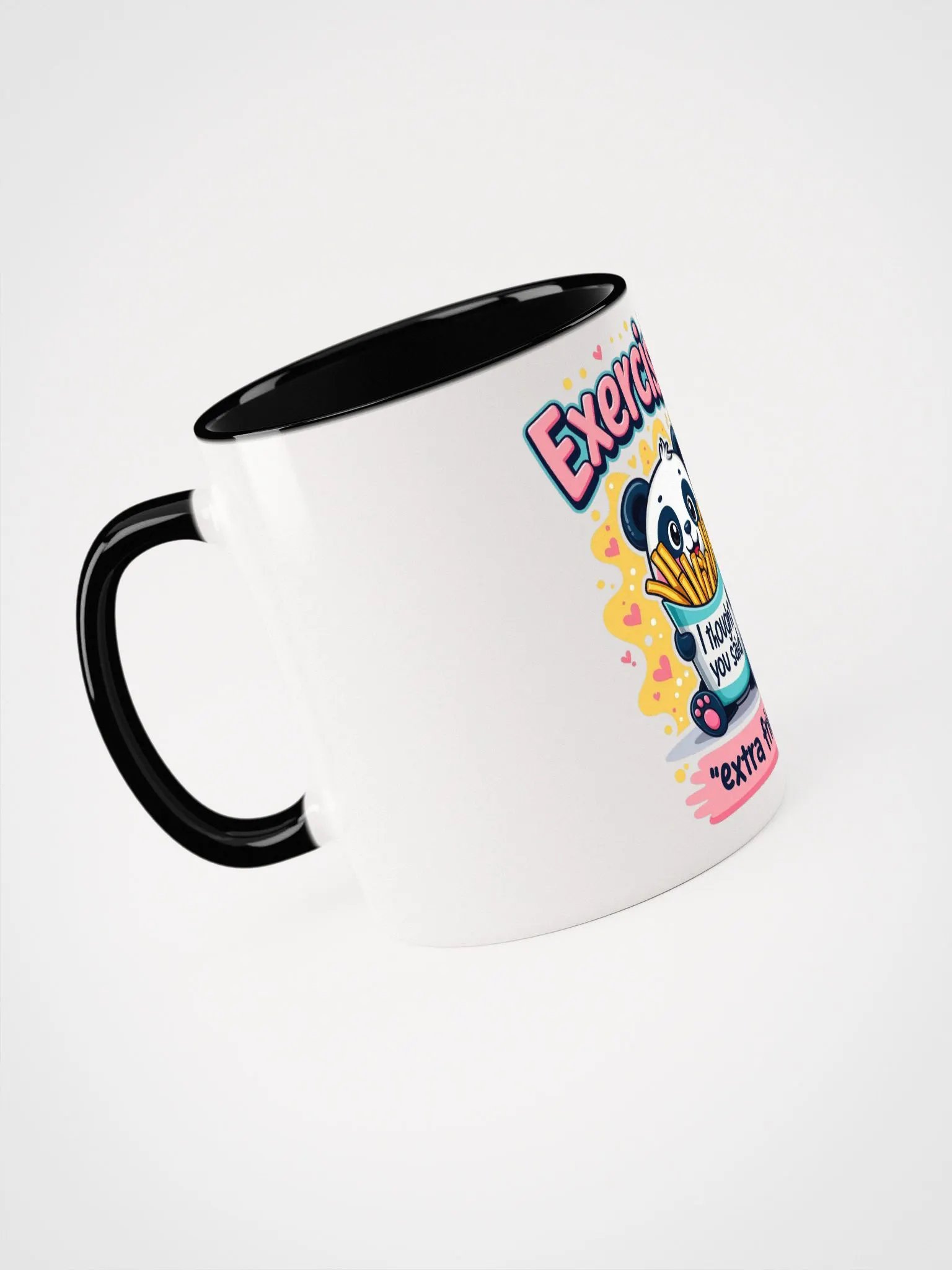 Extra Fries Panda Ceramic Mug product image (30)