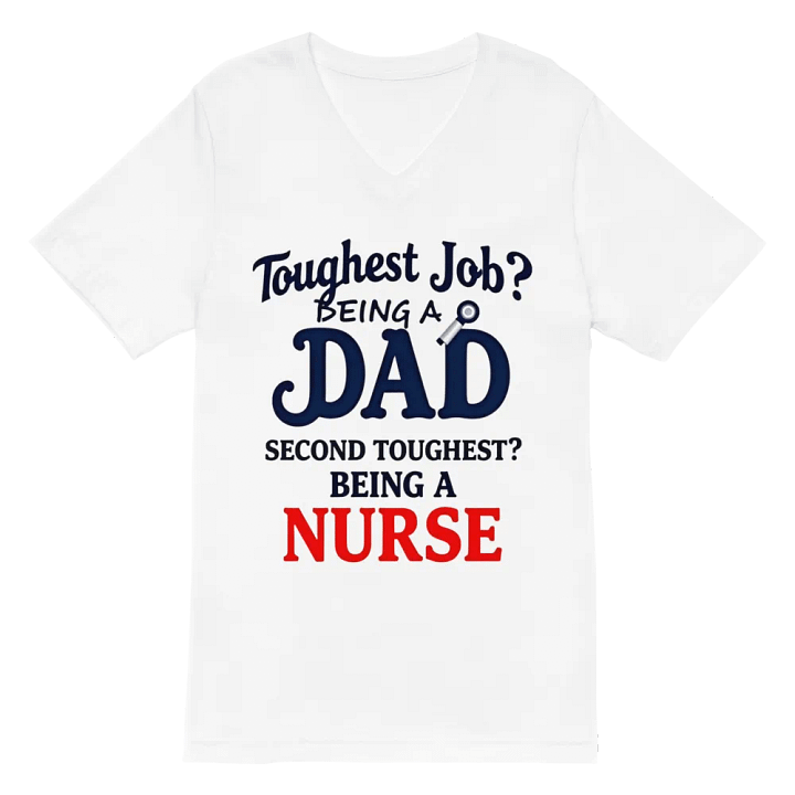 Dad vs Nurse V-Neck Tee product image (2)