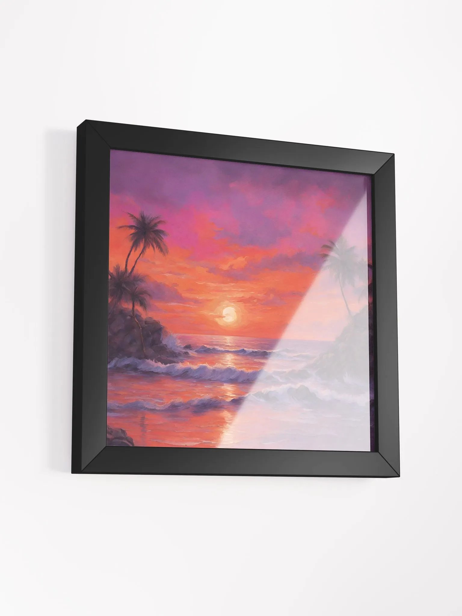Sunset by the Sea Series #4; Eco-Friendly Matte Poster Art product image (3)