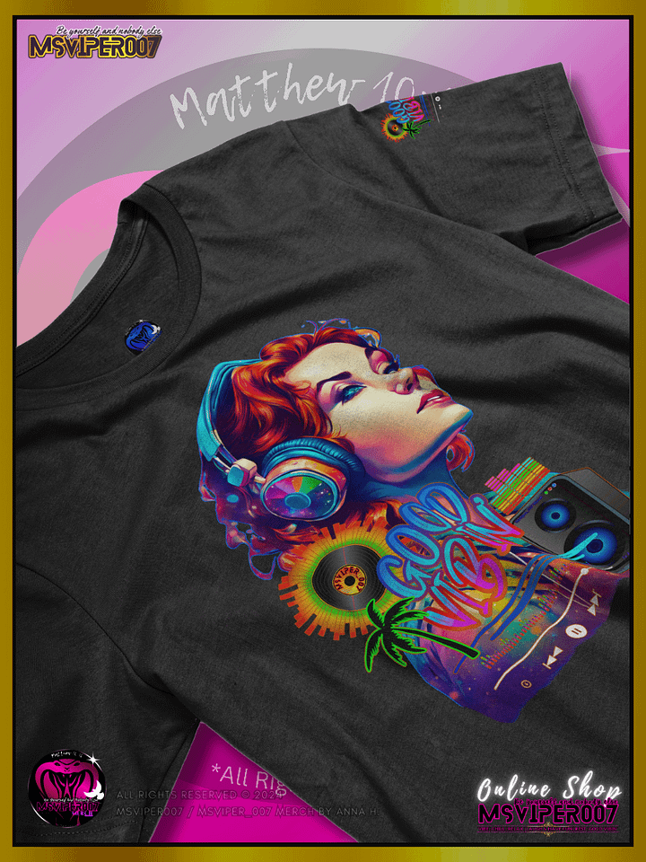 T-Shirt - MsViper007's "Good Vibin' [spectrum - V1]" Cozy Womens T-Shirt By Anna H. product image (2)