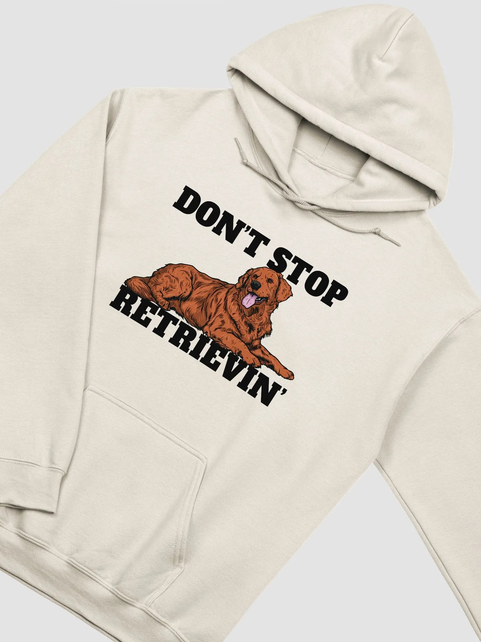 Don't Stop Retrievin' Hooded Sweatshirt of a Golden Retriever(Red) | Funny Hoodie for Goldie Paw-rents product image (22)