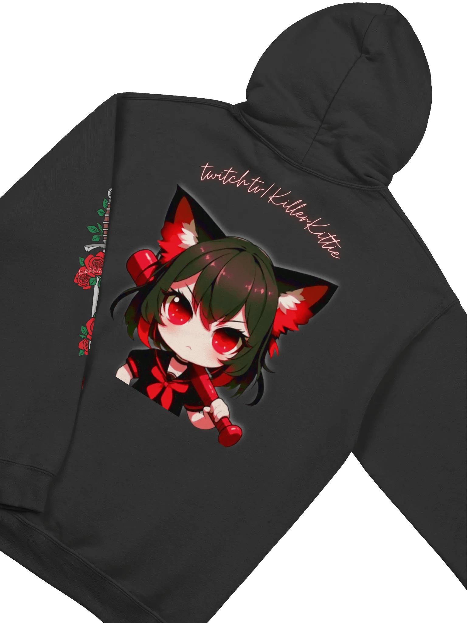 Bat carrying Gildan hoodie product image (8)