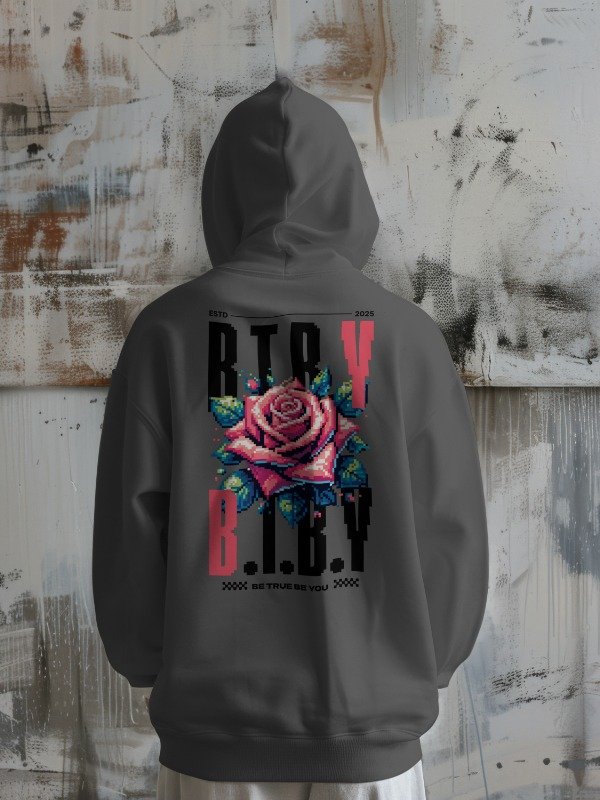 CHAMPION PIXEL ROSE BTBY (Be True Be You HOODIE product image (1)