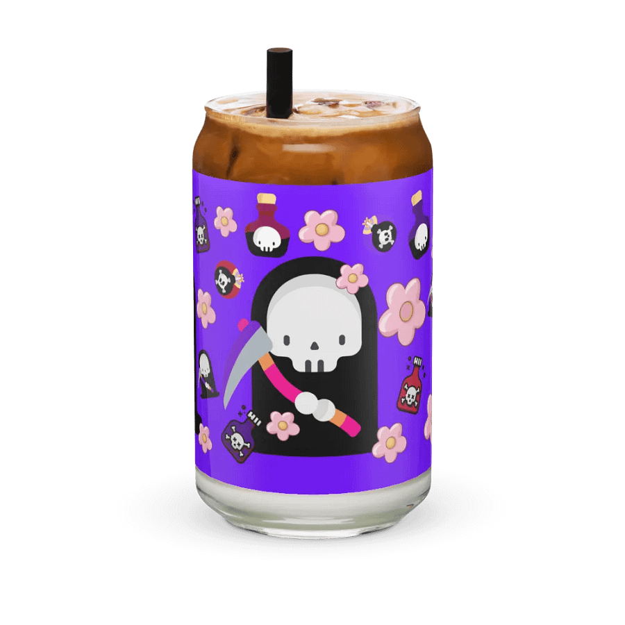 Purple Grim Reaper Glass Tumbler product image (7)
