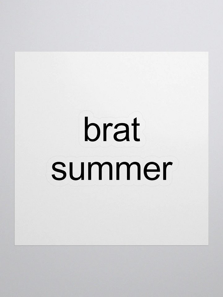 brat summer Kiss Cut Stickers product image (1)