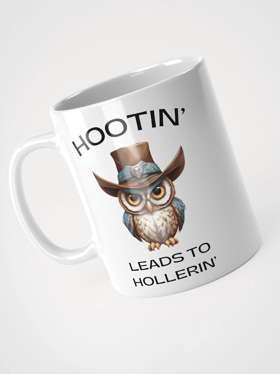 Hootin' Leads to Hollerin' Owl Cowboy Mug product image (8)