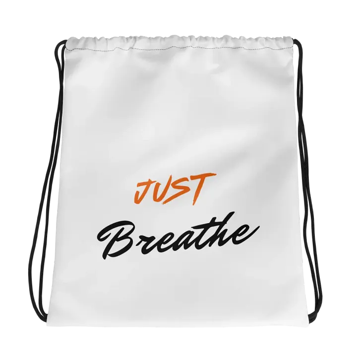 Just Breathe Drawstring Bag product image (1)
