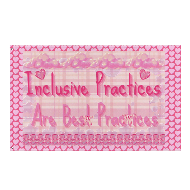 Hands Off DEIA, Inclusive Practices are Best Practices, Protest Flag product image (1)