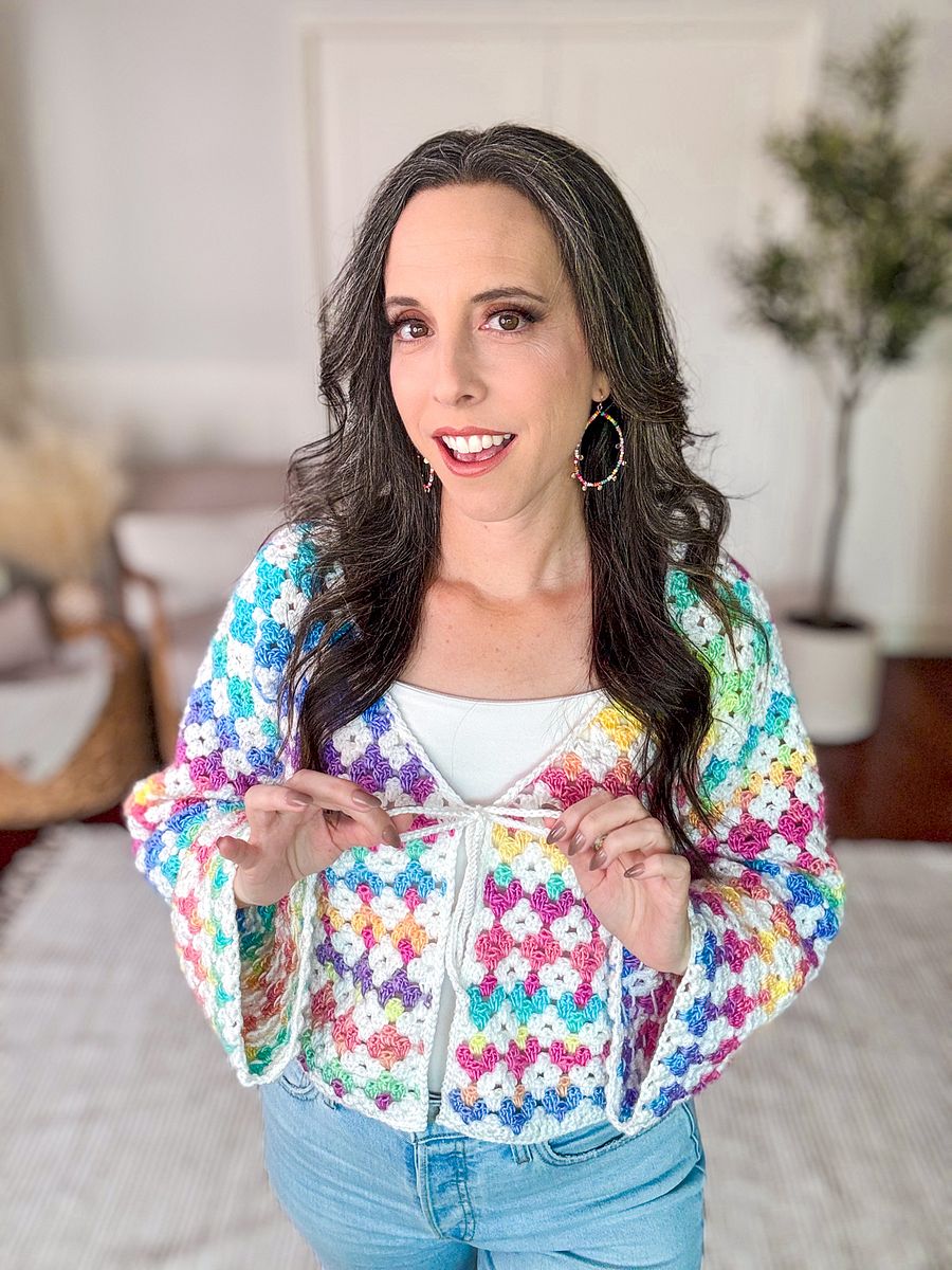 Rainbow Hues Crochet Cardigan Tutorial product image (7)