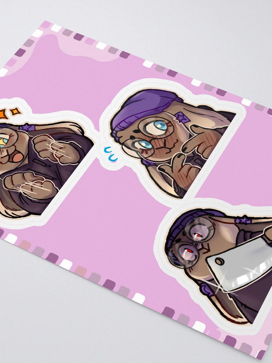 Flammtastic Sticker Sheet 2 (Excited, Shy, Threatening) product image (2)