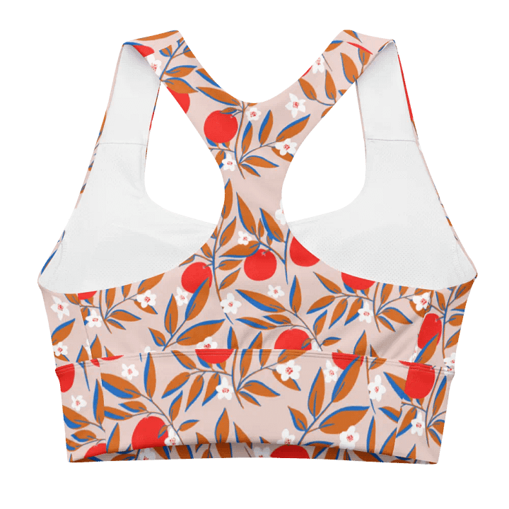 Fruity Vibes Recycled Longline Sports Bra product image (2)
