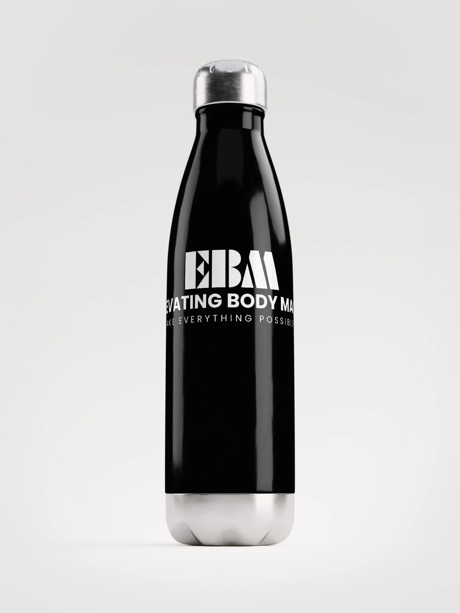 EBM Stainless Steel Water Bottle (Black) product image (1)