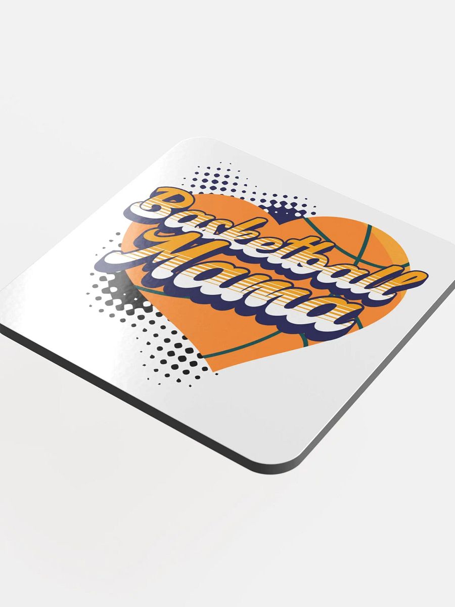Mama Heart Basketball Cork Coaster product image (4)
