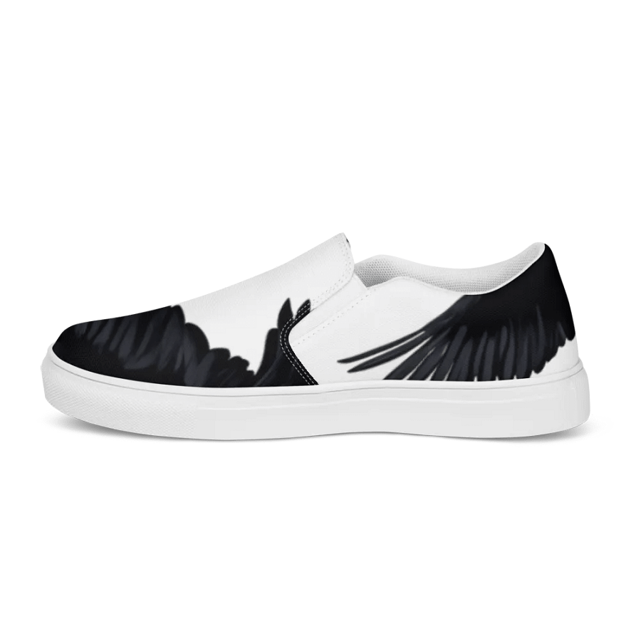 Men's Slip-On Canvas Shoes with Unique Crow Design 🖤 product image (8)