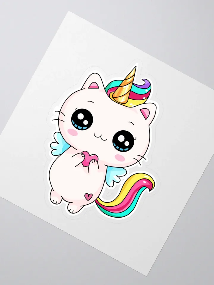Meowgical Unicorn Kiss Cut Stickers product image (2)
