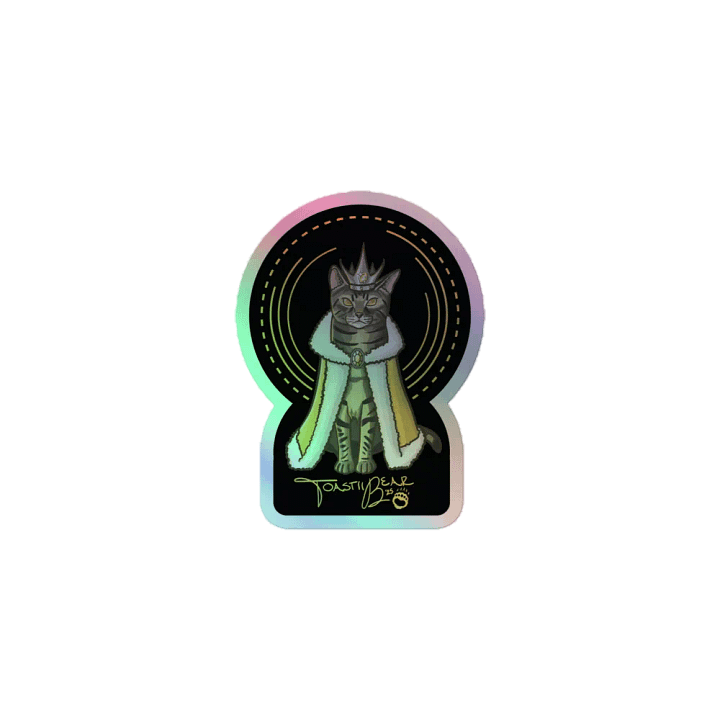 The Gremlin King - Golden Lemon Holo Sticker product image (2)