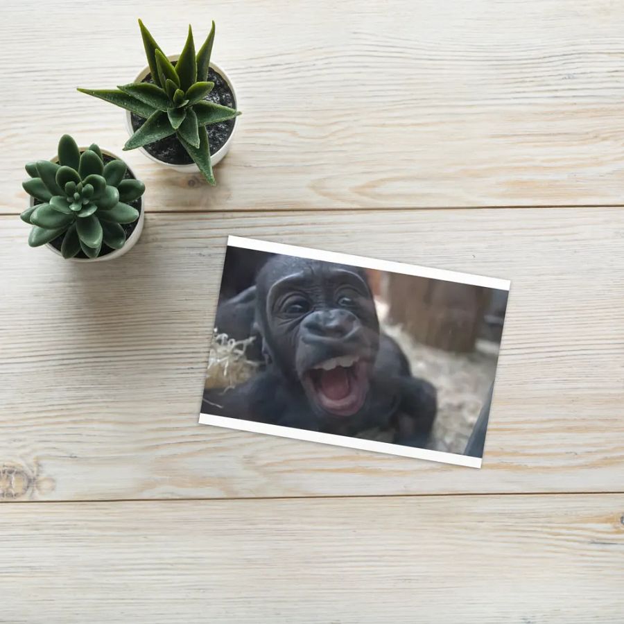 Curious Gorilla Greeting Card product image (7)