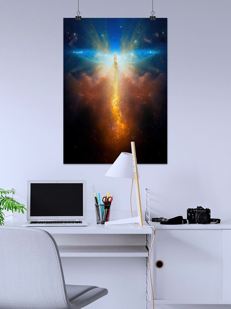 Heaven's Gate #1.4 — vibrant space poster, ethereal yoga print, abstract art, spiritual wall decor, aura poster, astrology poster, astronomy poster product image (2)