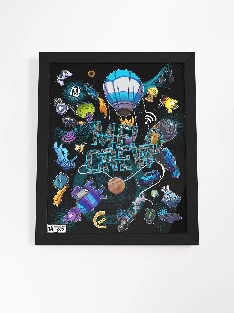 #MELOtober 2024 Personalized MELO CREW Chaos - Framed Poster | #MadeByMELO product image (6)