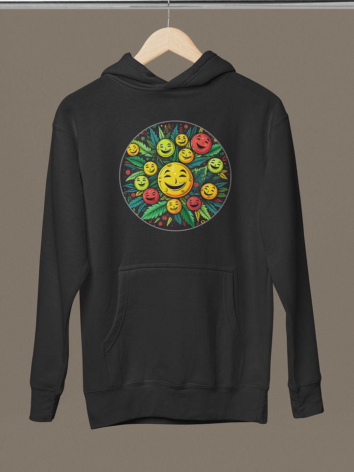 Get Happy - Cannabis Chemical THC - Smiley Design Unisex Premium Hoodie product image (2)