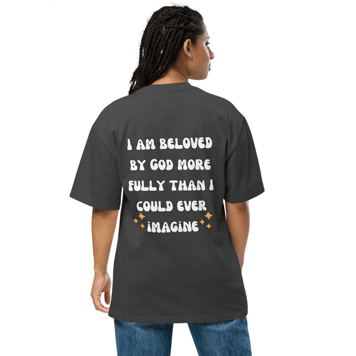 I'm beloved by God oversize faded t-shirt product image (1)