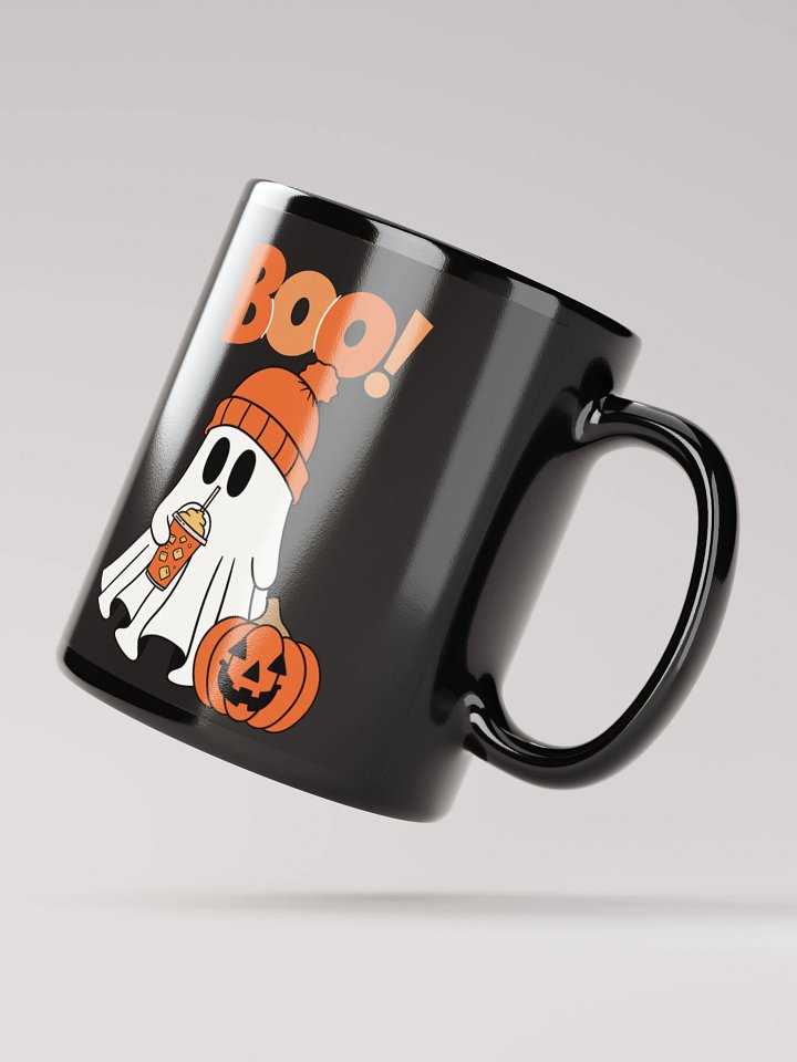 Spooky Sip Black Glossy Mug product image (3)