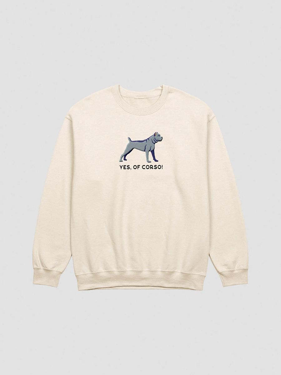 Yes, Of Corso! Sweatshirt (Embroidered) of a Cane Corso(Blue) product image (13)