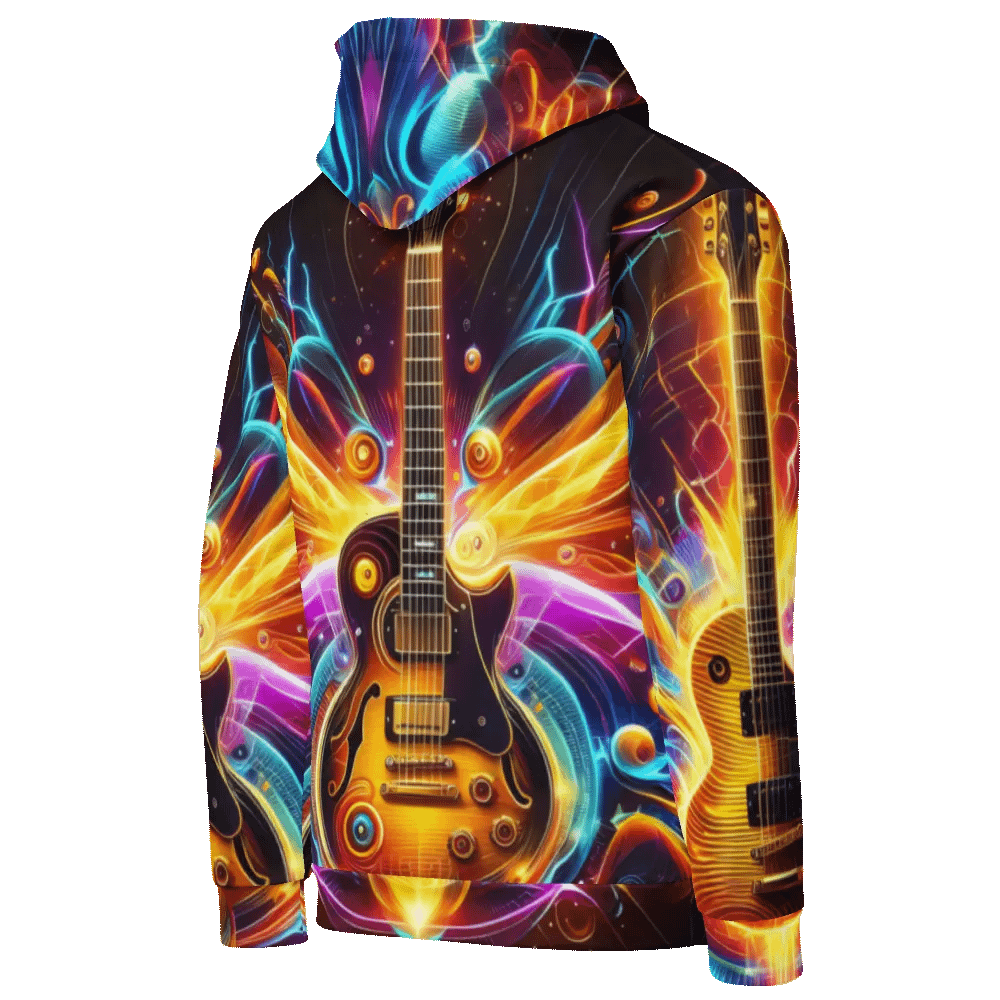 Guitar Musical Instrument - All-Over Unisex Hoodie #13 product image (7)