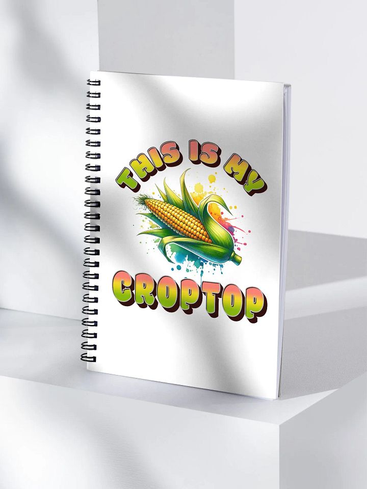 This Is My Crop Top Corn Vibrant Spiral Notebook product image (1)