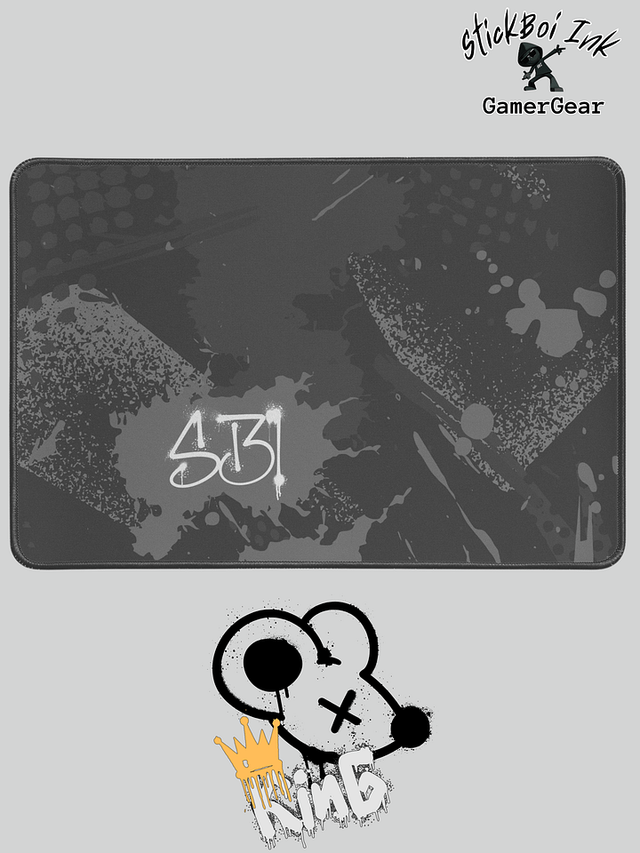 18 x 12in Gaming Mouse Mat v1 – StickBoi Ink product image (1)